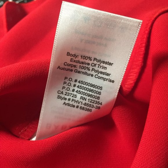 NWT ARITZIA BABATON Aaron Red V-Neck Shift Dress - Picture 7 of 9